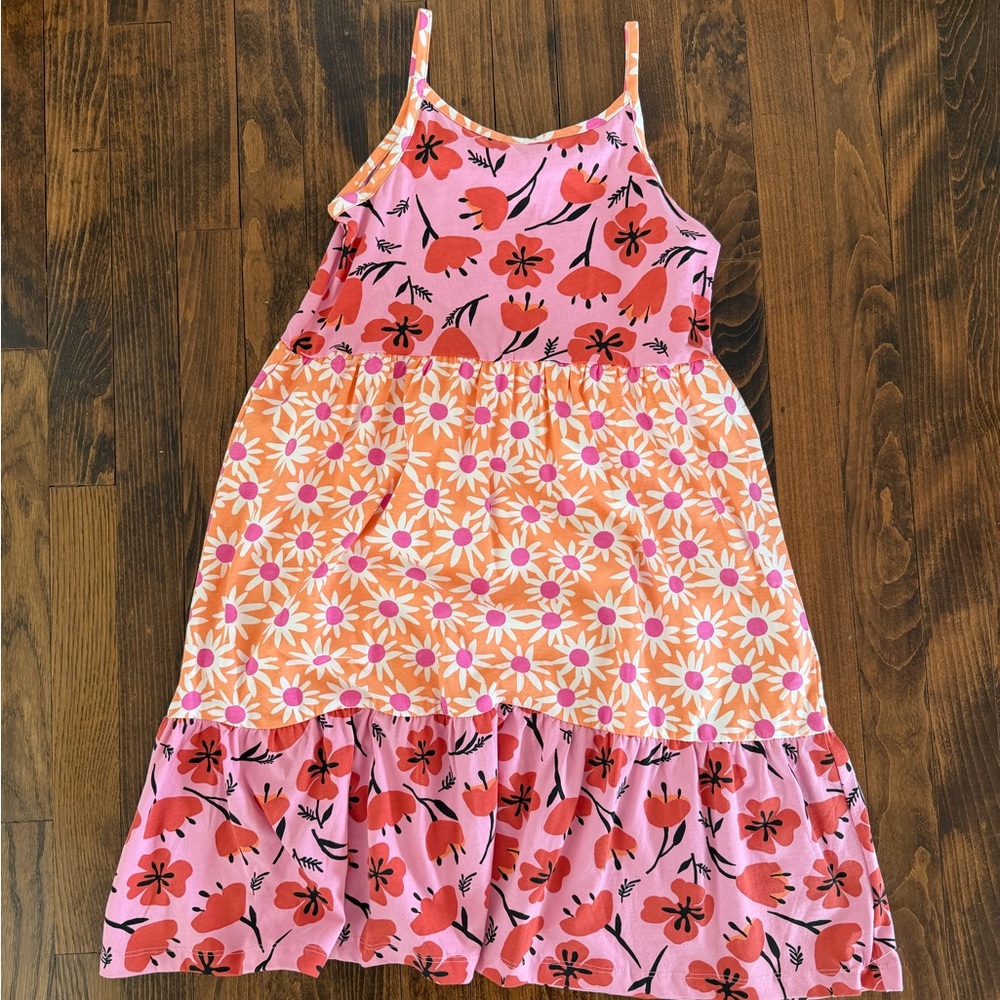 Hanna Andersson Pink and Orange Floral Dress